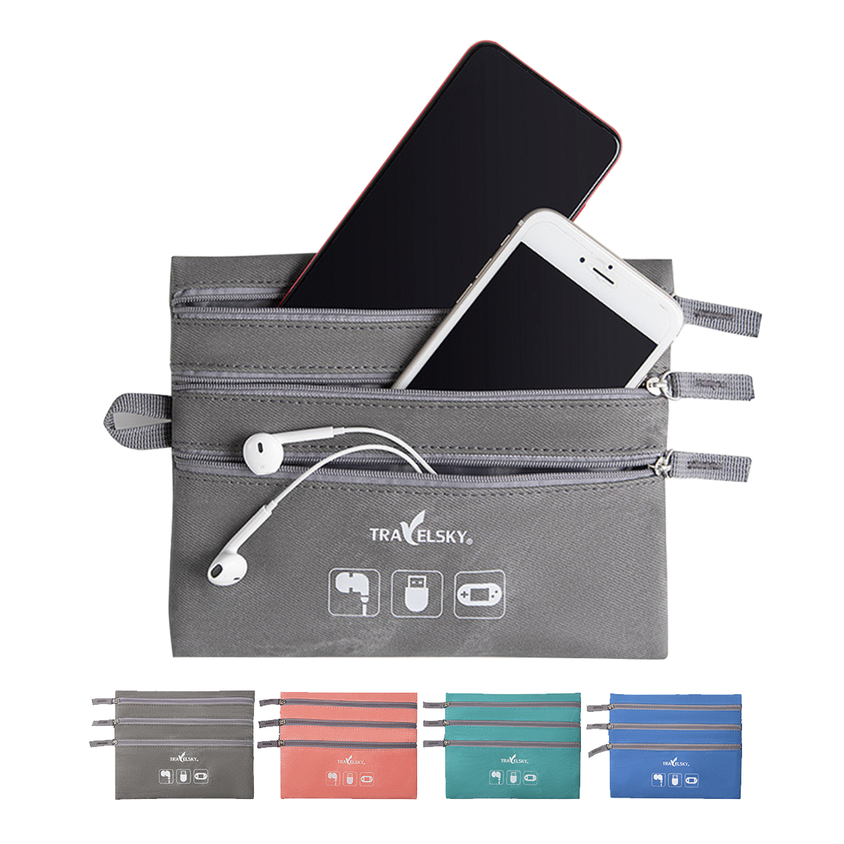 Multi-Compartment Gadget Pouch